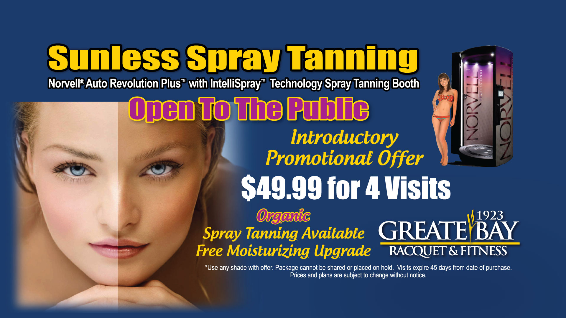 Greate Bay, Somers Point, New Jersey, NJ, Spray Tan, Spa, Linwood, fitness center, Tennis